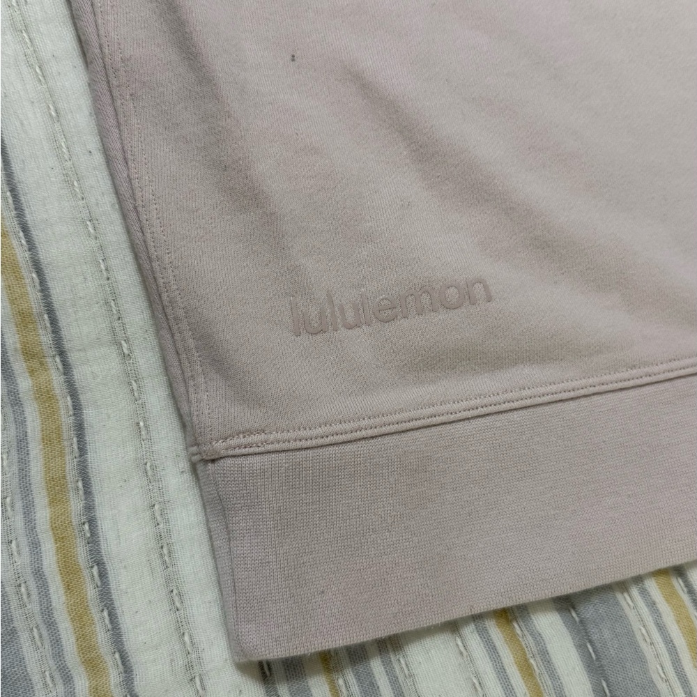 Lululemon Perfectly Oversized Crew Sweatshirt pink blush no sz tag close to sz 6 - Picture 9 of 14